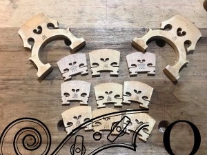 Tallada Profesional Puente de Violín o Viola (Aubert Deluxe o Despiau)